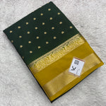 Semi Mysure Silk Saree (Butti, Bentex border, Contrast)