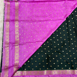 Semi Mysore Crape (Premium, Bentex Border, Zari Dot)