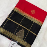Semi Mysore Crape with Rich Pallu (Premium, Berunda Design, Bentex Checks Temple Border)