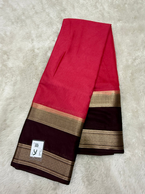 Semi Mysore Crape (Bentex Border) - SYS30