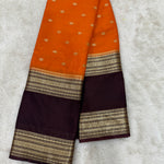 Semi Mysore Crape (Bentex Border, Small Butta)