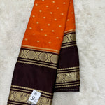 Semi Mysore Crape (Premium, Bentex Border, Butti, Contrast)