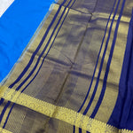 Semi Mysore Crape (Bentex Border, Contrast) - SYS49
