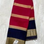 Semi Mysore Crape ( Jaal Border, Contrast)