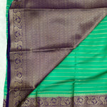 Semi Mysore Crape with Rich Pallu (Jaal Border, Contrast)