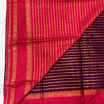 Semi Mysore Crape (Bentex Border, Lines, Contrast)