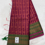 Tissue Silk (Zari Border, Zari Design, Contrast)