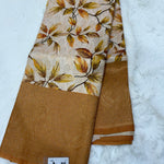 Soft Silk with Stone (Rich Border, Floral, Contrast)