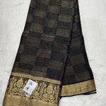 Chiffon with Zari Lines (Premium, Rich Border, Self)