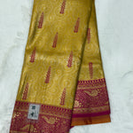 Semi Soft Silk with Rich Pallu (Rich Border, Geometrical Design, Contast)