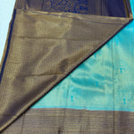 Semi Soft Silk with Rich Pallu (Premium, Fancy Border, Geometrical Lines & Tree Design, Contrast)
