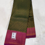 Semi Soft Silk with Rich Pallu (Premium, Fancy Border, Butti Design, Contrast)