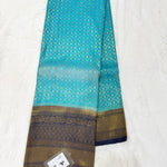 Semi Soft Silk with Rich Pallu (Premium, Rich Border, Geometrical Design, Contrast)