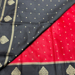 Gajji silk With Rich Pallu (Meena Bentex Border, Butti, Contrast)