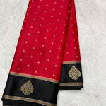 Gajji silk With Rich Pallu (Meena Bentex Border, Butti, Contrast)